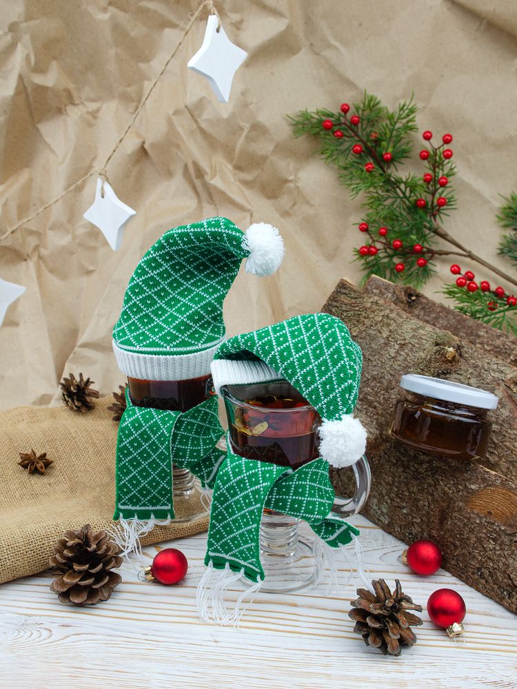 Шарфик на игрушку Dress Cup, зеленый в Волгограде
